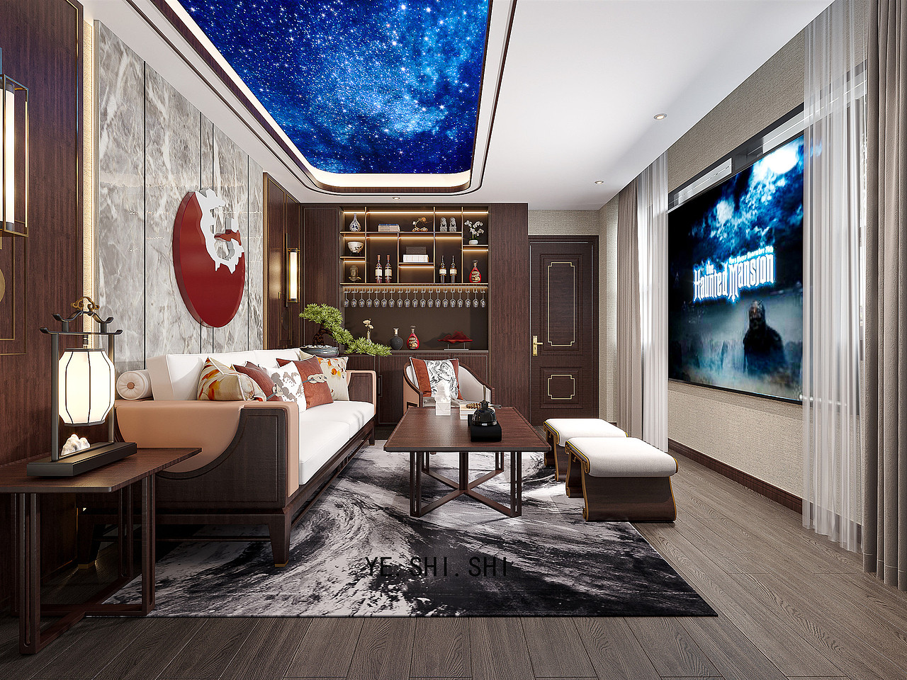 经典中式大宅,移步换景,雅韵清风