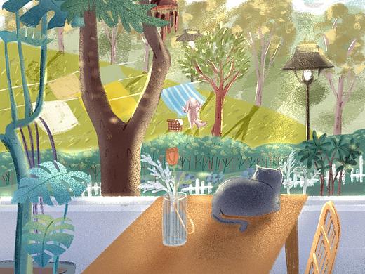 咖啡馆的日常记录(5月/6月) | IPAD逐帧动画