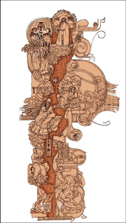 浮雕设计稿设计工具包航天部队雕塑设计效果图商业地产趣味雕塑作品