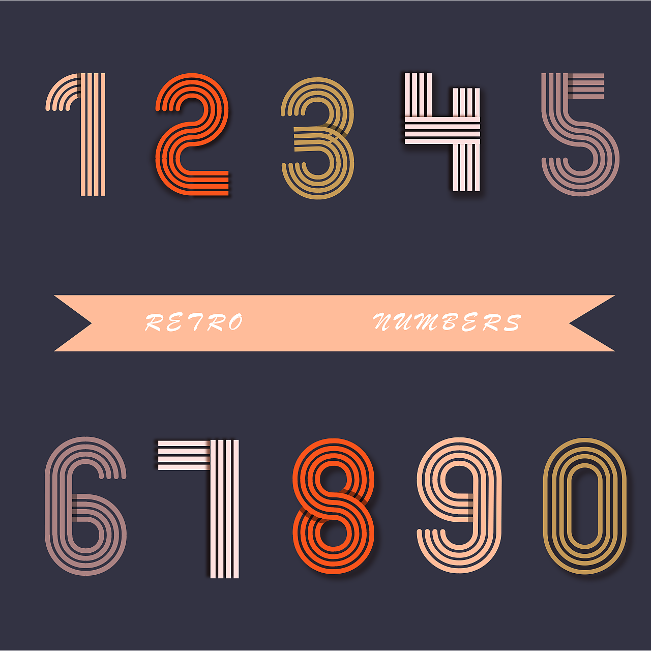 节日数字（图ZMjMwNzg2NDA4） - 字体/字形 - 站酷设计师胡卡卡咔原创素材 - 站酷ZCOOL