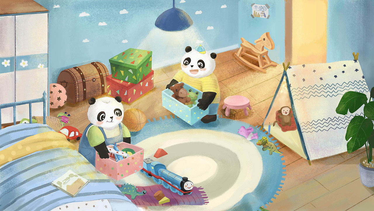 小恐龙不见了（图ZMjIwNzc0MjQ4） - 儿童插画 - 站酷设计师cece茜原创素材 - 站酷ZCOOL