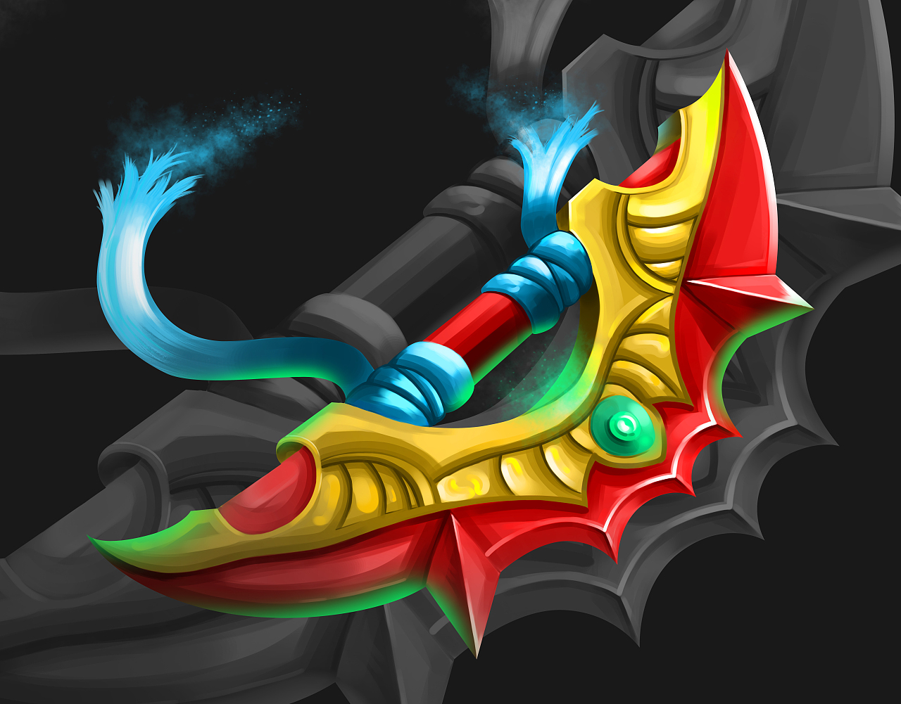 游戏/武器/道具|插画|游戏原画|小林同学要早睡 - 原创作品 - 站酷