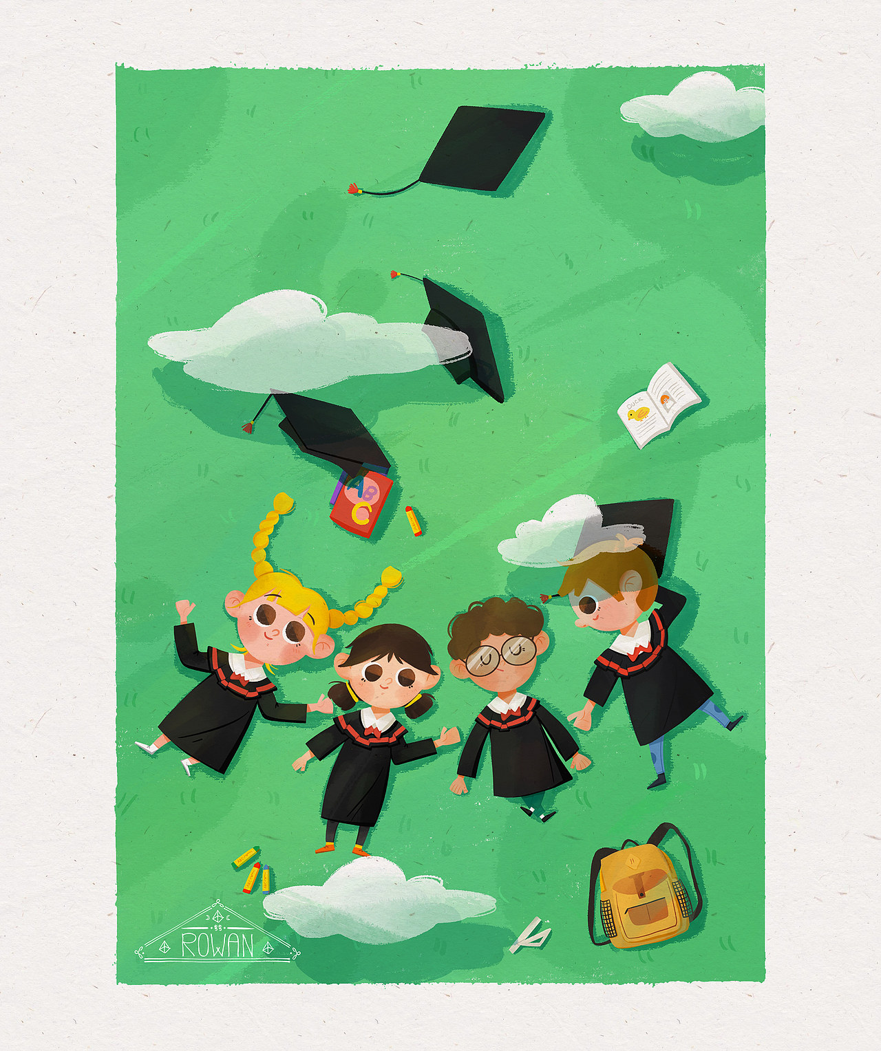 一些关于童年的小故事（图ZMjg3NDQxMzAw） - 儿童插画 - 站酷设计师弯弯Rowan原创素材 - 站酷ZCOOL