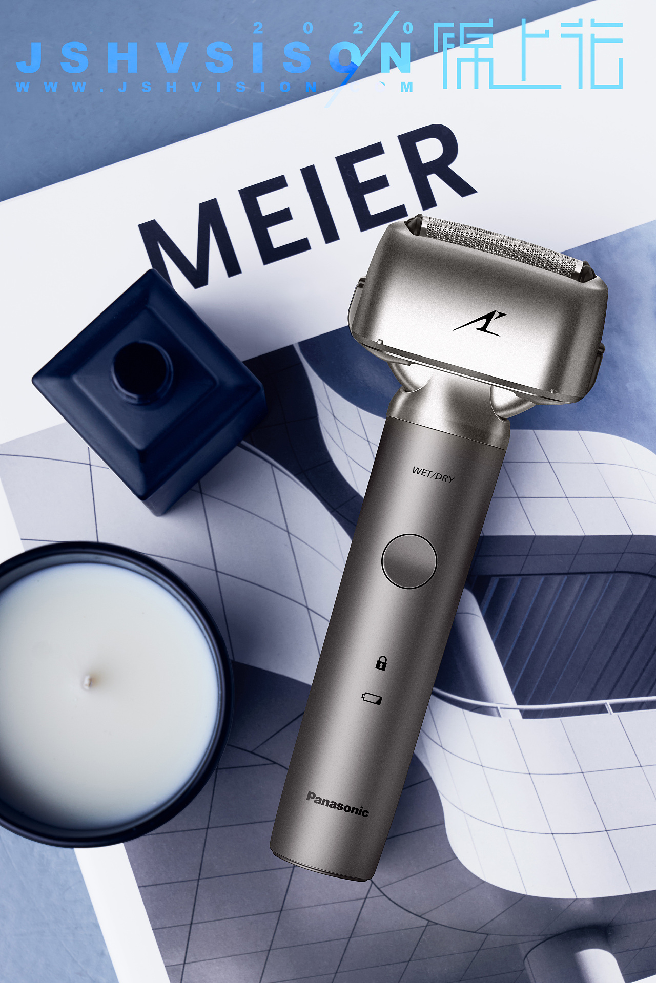 松下"小锤子"剃须刀 lm31 海报拍摄|摄影|人像摄影|锦上花视觉_原创作