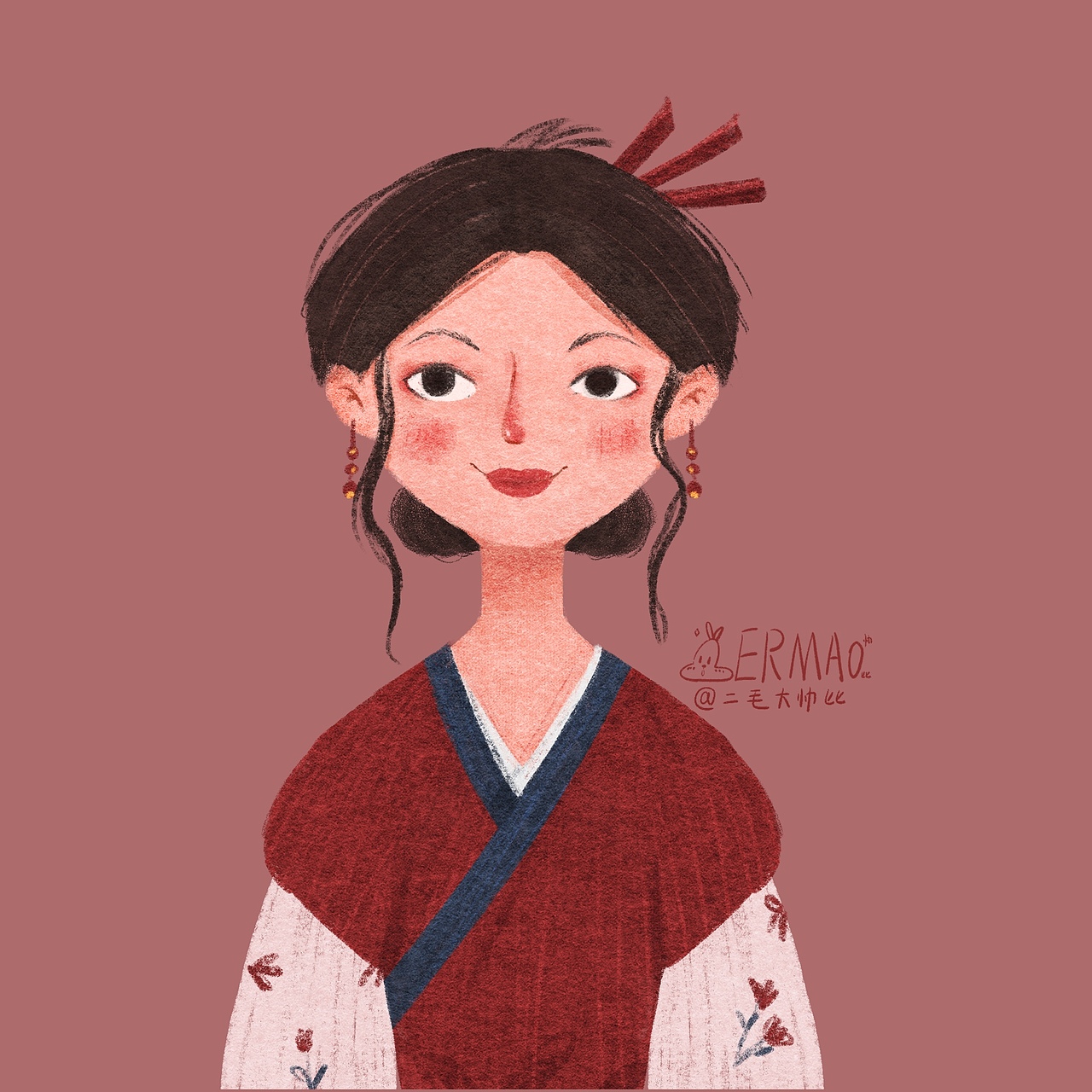 《武林外傳》—頭像（圖ZMjQyMjY2MTA0） - 兒童插畫(huà) - 站酷設(shè)計(jì)師二毛大帥比原創(chuàng)素材 - 站酷ZCOOL