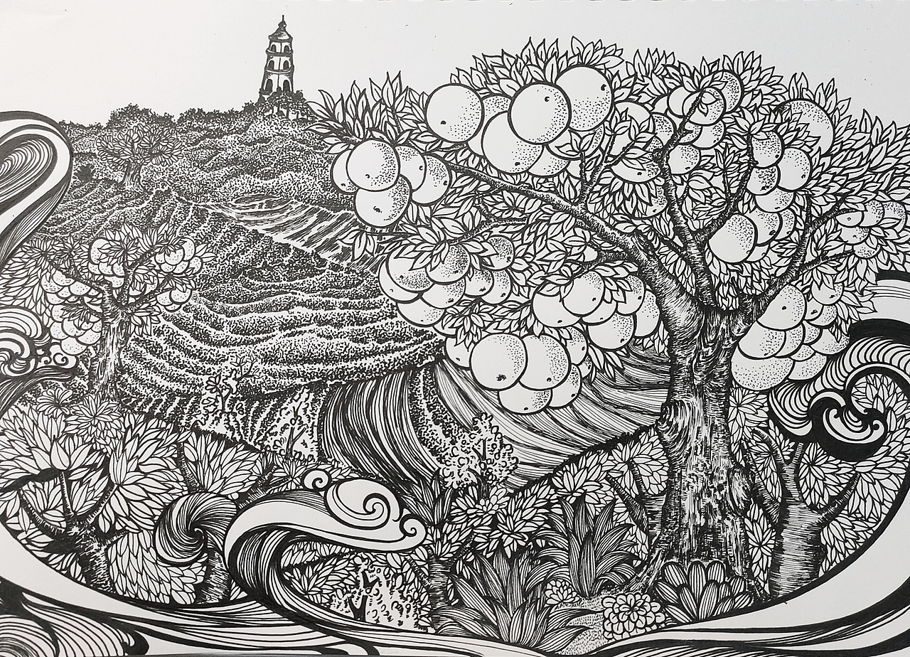 柑清茶香（图ZMjUxOTE4OTI0） - 创作习作 - 站酷设计师馍馍不是豆包原创素材 - 站酷ZCOOL