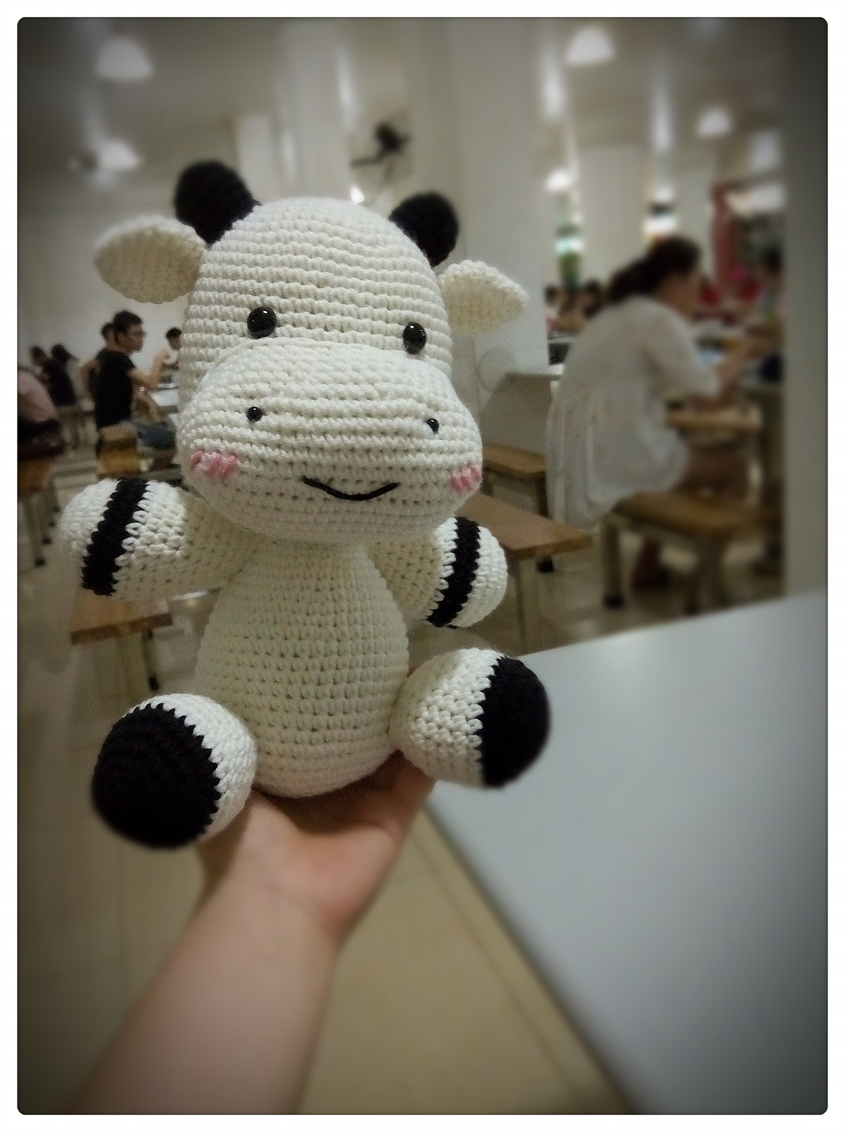 猫先生家原创钩针玩偶,大白牛