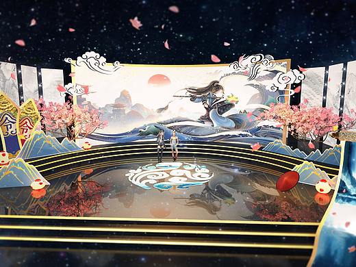 邱鹏舞美设计江湖武侠晚会舞美