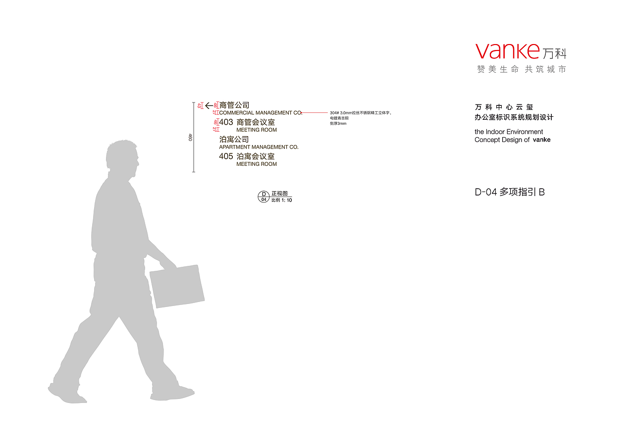 （厦门）万科云玺办公室标识系统规划设计