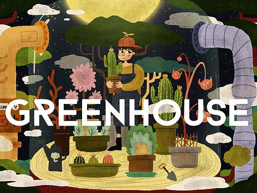 《GREEN HOUSE》习作绘制过程