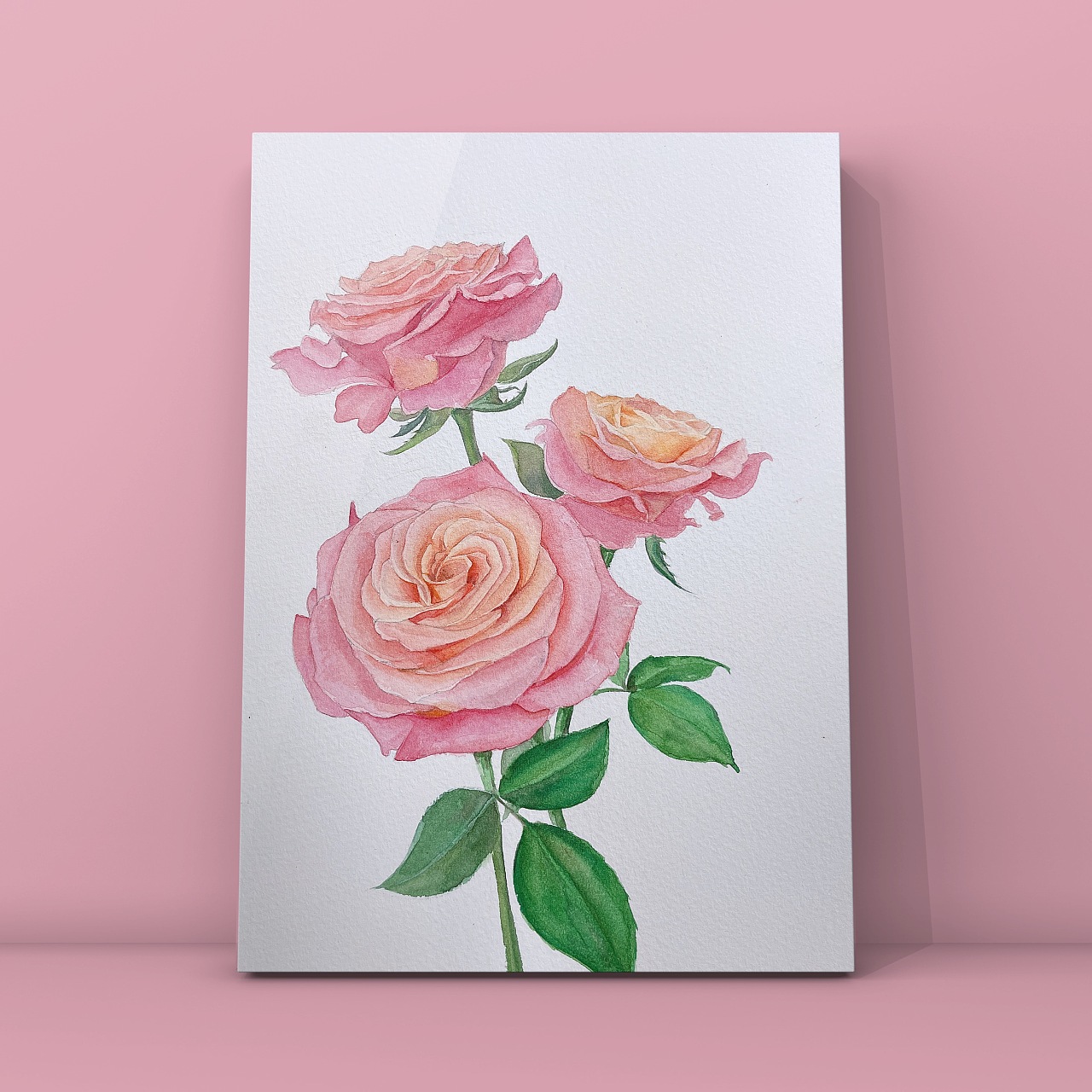 水彩花卉——玫瑰|纯艺术|绘画|北北是我呀 - 原创作品 - 站酷 (zcool