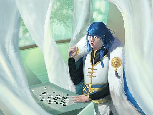 下棋（个人主页-ZNDUyODU5NzI=） - 商业插画 - 站酷设计师我是王柱呀原创素材 - 站酷ZCOOL