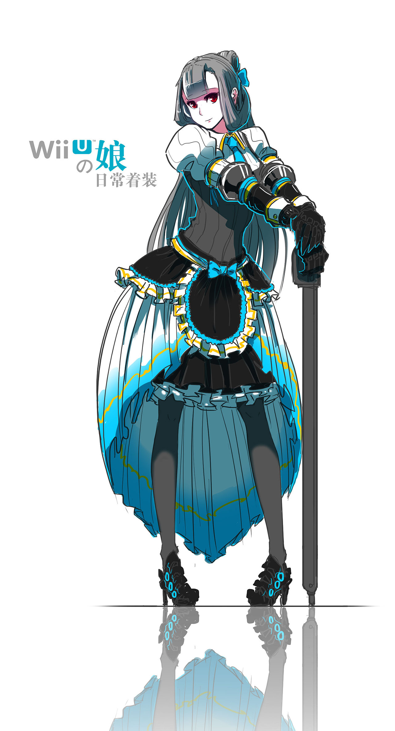 任天堂wiiu游戏机拟人化设定附刚画的明日香