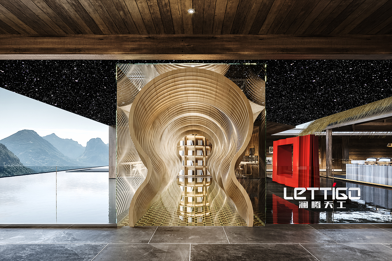 水上禅意餐厅效果图赏析