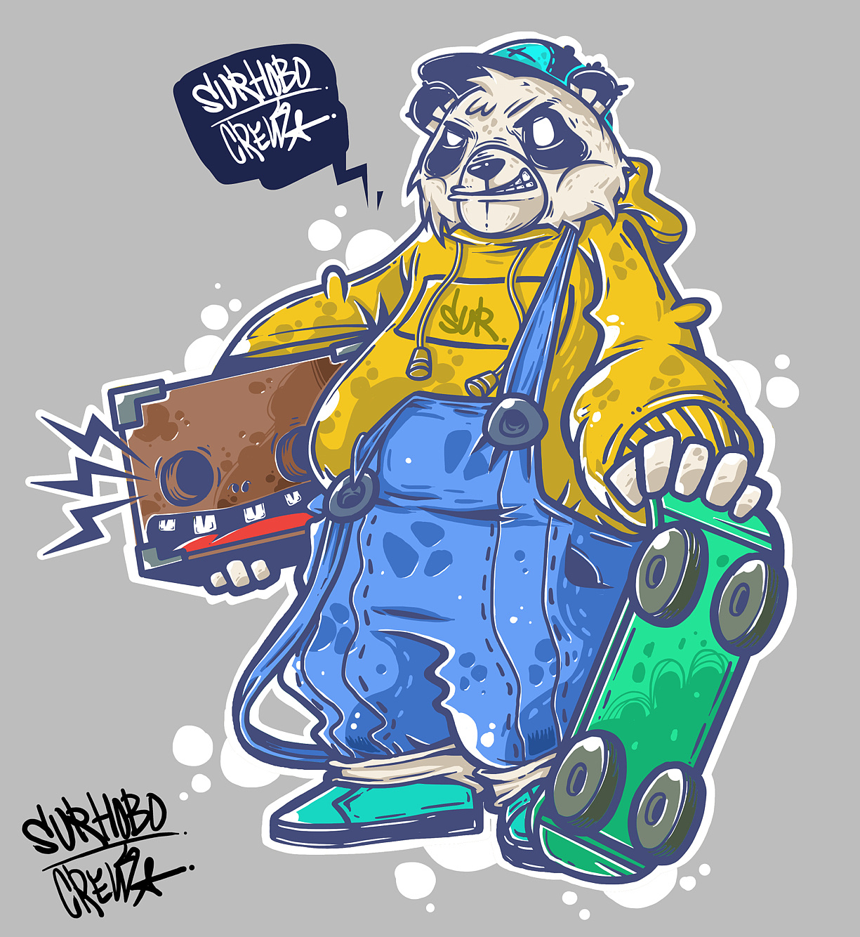公仔|插画|涂鸦/潮流|侯伯sur - 原创作品 - 站酷 (zcool)