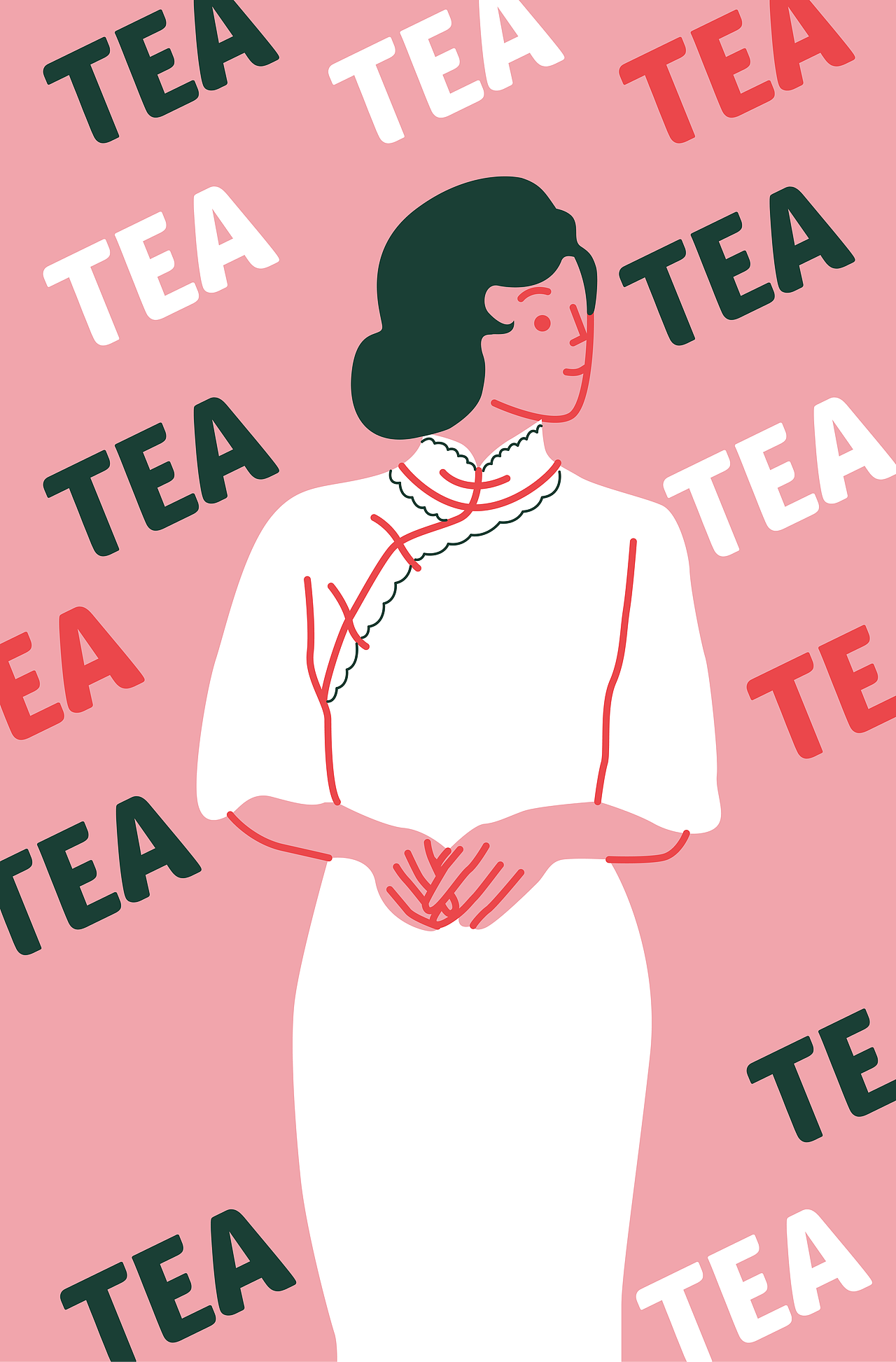 與“茶”有關(guān)的原創(chuàng)品牌插畫(huà)（圖ZMjgwNTUzNTMy） - 商業(yè)插畫(huà) - 站酷設(shè)計(jì)師小襪子lulu乖乖原創(chuàng)素材 - 站酷ZCOOL