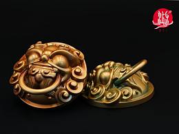门环兽“大吉大利”冰箱贴