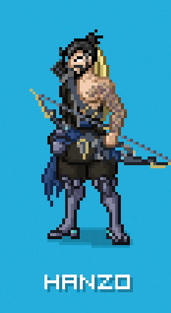 守望先锋像素画第一波