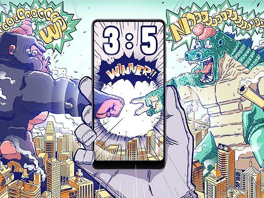 《 K&O&G 》- 小米MIX2海报创意大赛