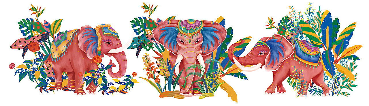 润物设计2020插画集1（图ZMjQyMjgwNDQ4） - 商业插画 - 站酷设计师润物志原创素材 - 站酷ZCOOL