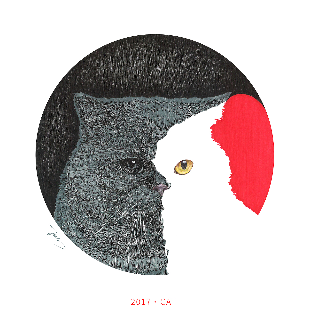 2017猫·态（图ZMjQyNDA4NTUy） - 创作习作 - 站酷设计师JINGPP7777原创素材 - 站酷ZCOOL