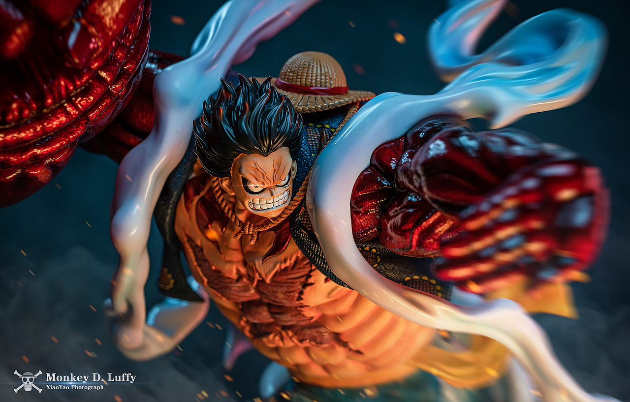 lufy四档大猿王枪雕像摄影