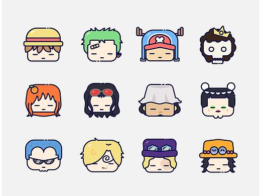 海贼王图标一组