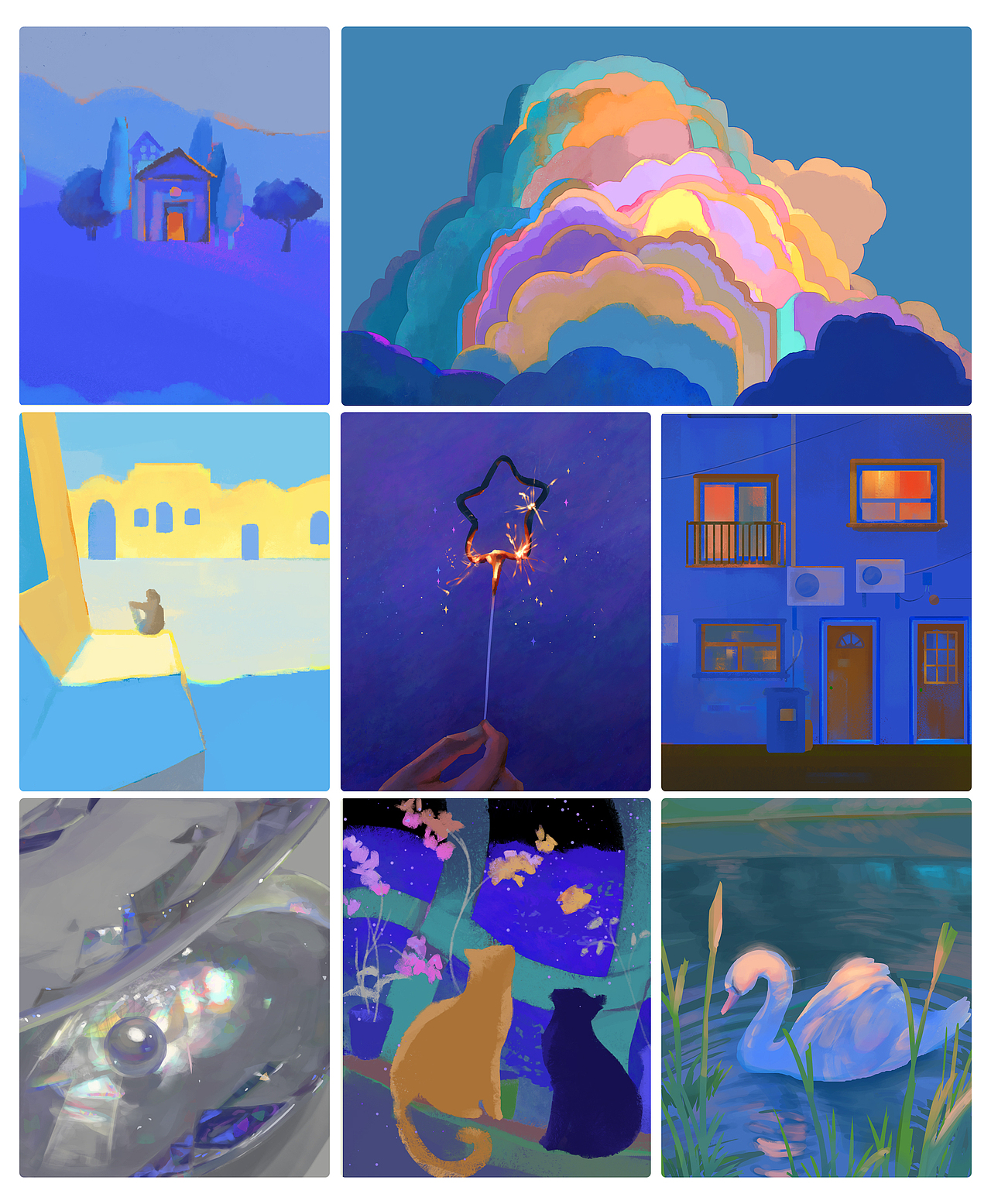 色彩派对30天总结（图ZMzM1MzA2NDQ4） - 创作习作 - 站酷设计师芝芝去躺会原创素材 - 站酷ZCOOL