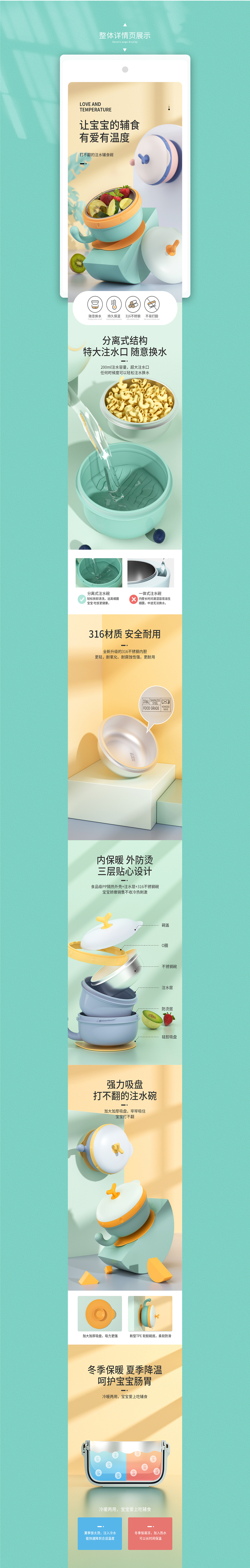 母婴类-儿童多功能保温碗（图ZMjY3NzQ4MzI4） - 电商 - 站酷设计师一岸设计原创素材 - 站酷ZCOOL