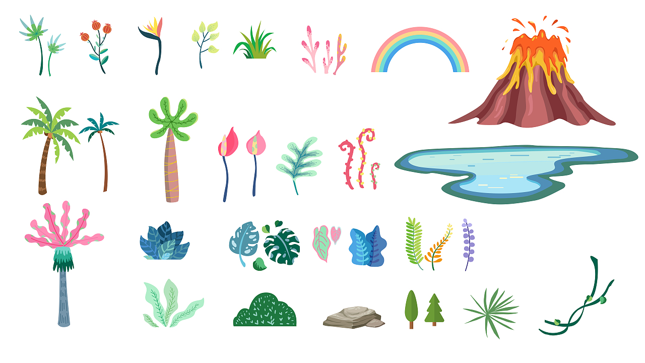 奇趣恐龙乐园|商业插画