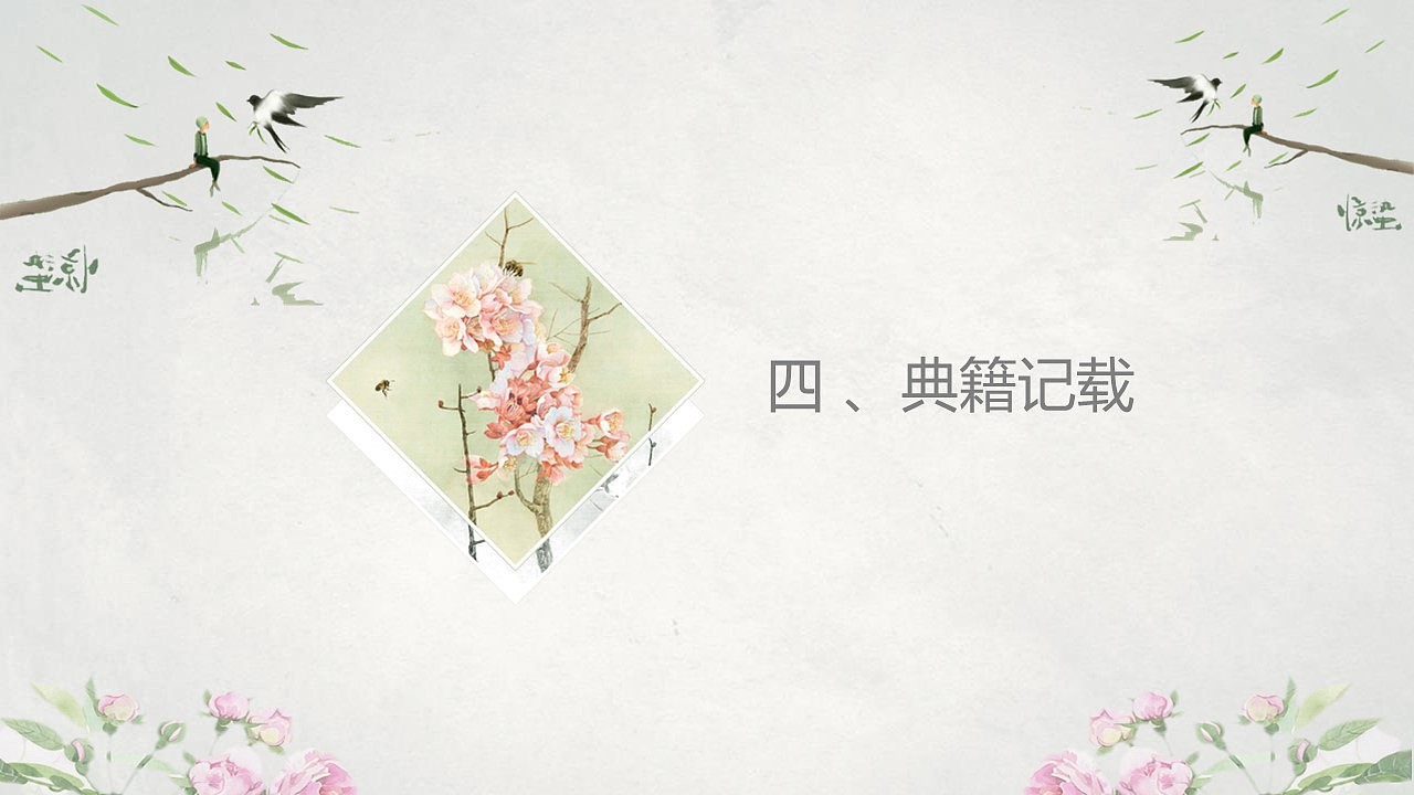 中国风二十四节气惊蛰节气PPT简介模板