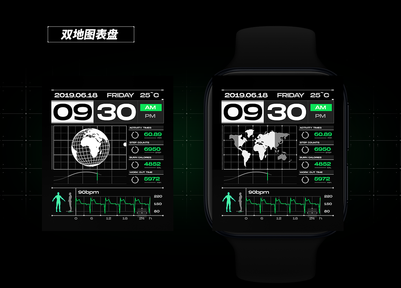 OPPO WATCH HUD表盘设计