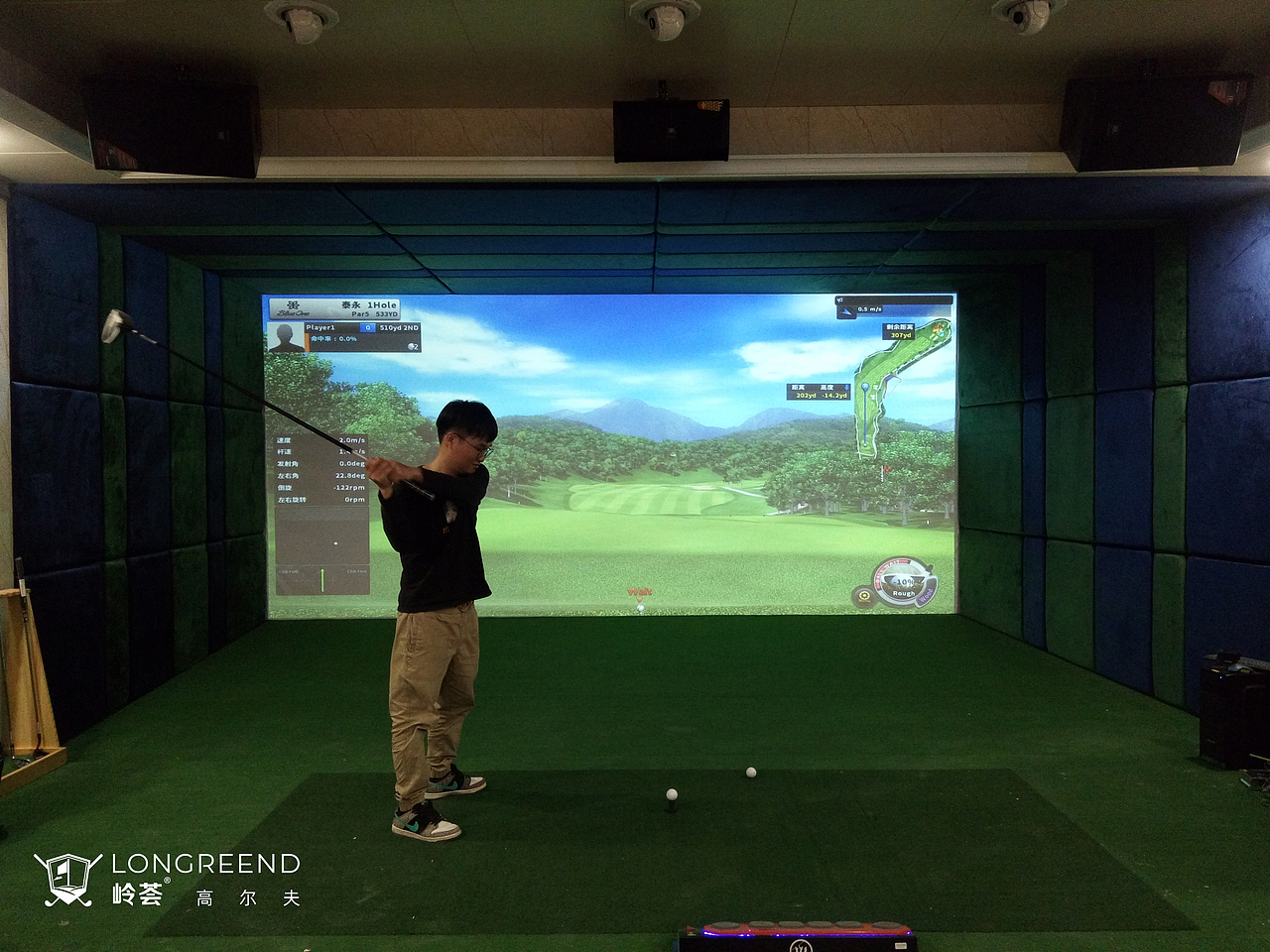 阳江市企业康体中心室内高尔夫模拟器工程项目（图ZMjU0OTY3MDY0） - 舞台美术 - 站酷设计师岭荟科技原创素材 - 站酷ZCOOL