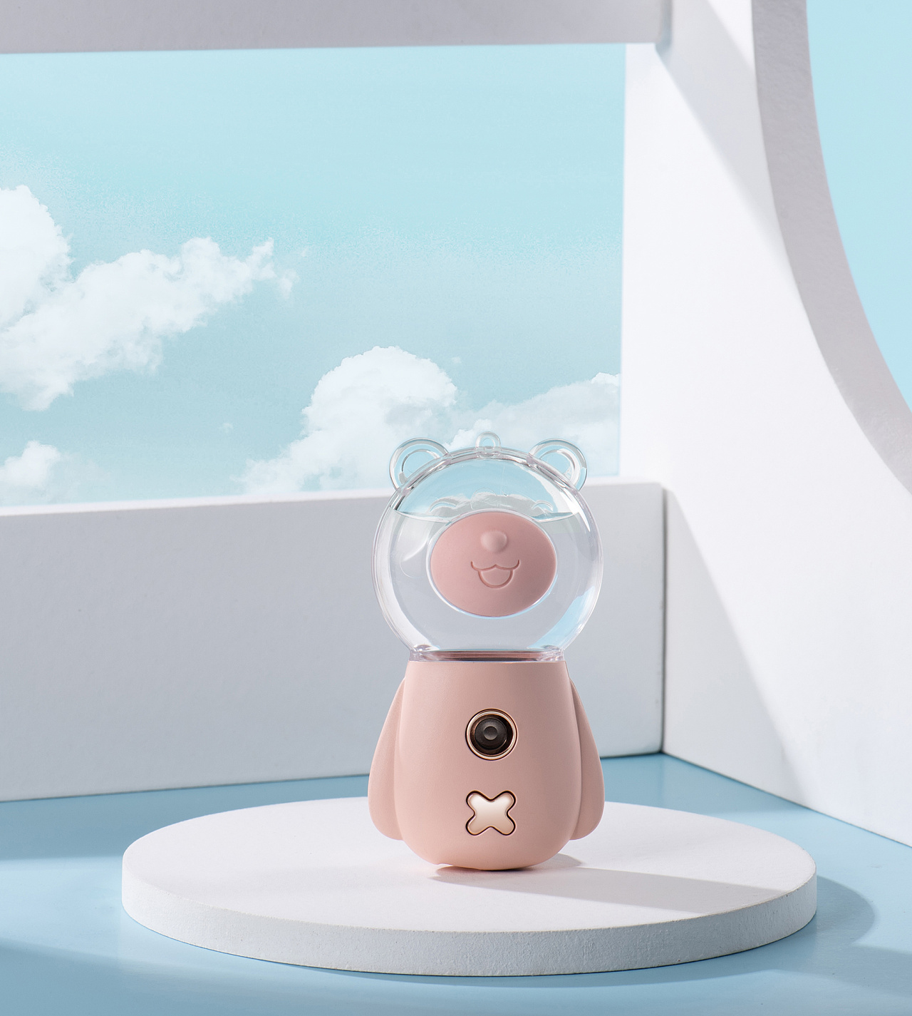 小熊补水仪拍摄 小加湿器详情页