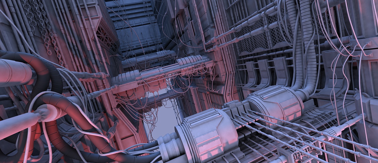 maya科幻场景建模静帧练习 - 原创作品 - 站酷(zcool)