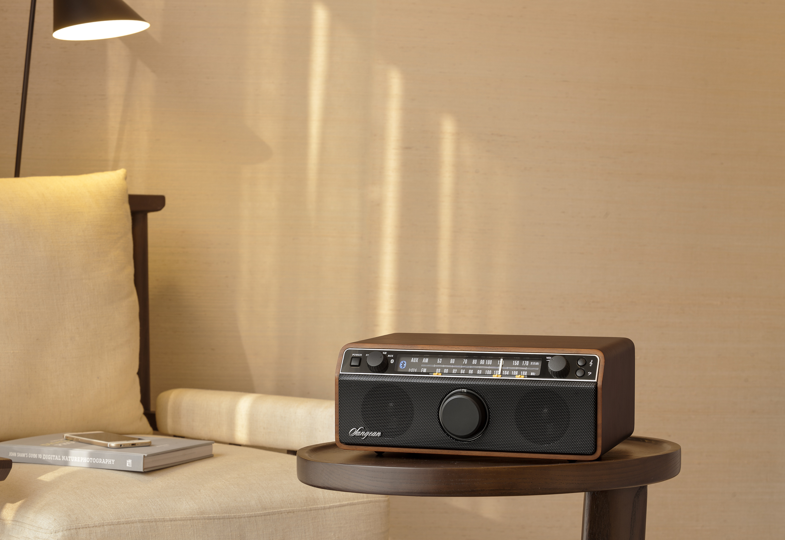 山进wr-12bt桌面蓝牙音箱收音机