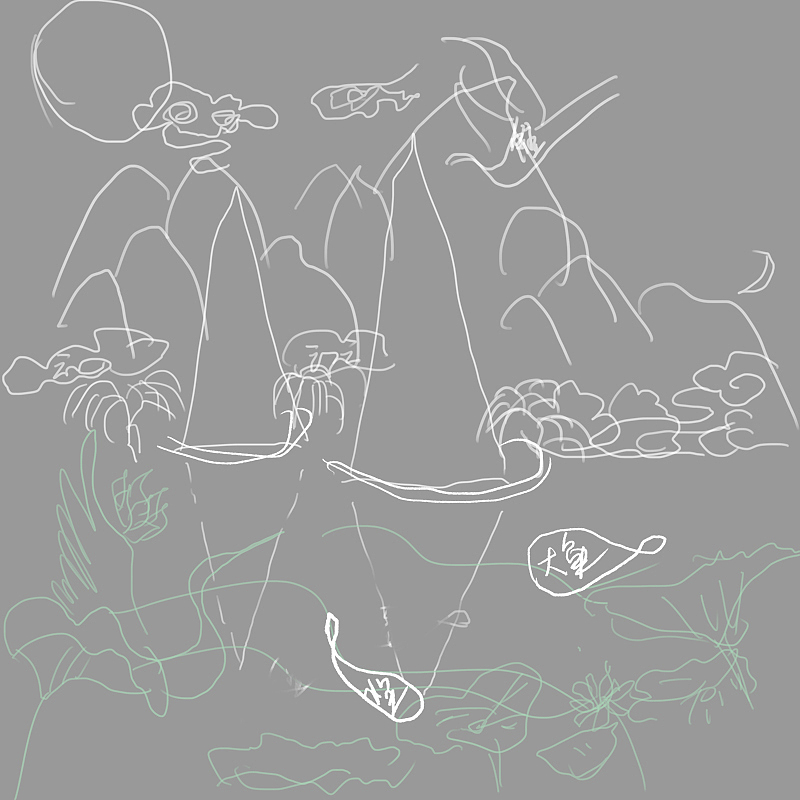 桂林-日月双塔|插画|商业插画|鹿吼吼_原创作品-站酷zcool