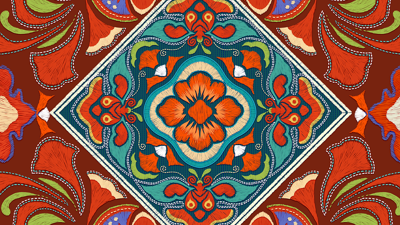 花西子 X 苗族印象 - 刺绣插画（图ZMjM2MTMxNjYw） - 商业插画 - 站酷设计师wnuo五弄原创素材 - 站酷ZCOOL