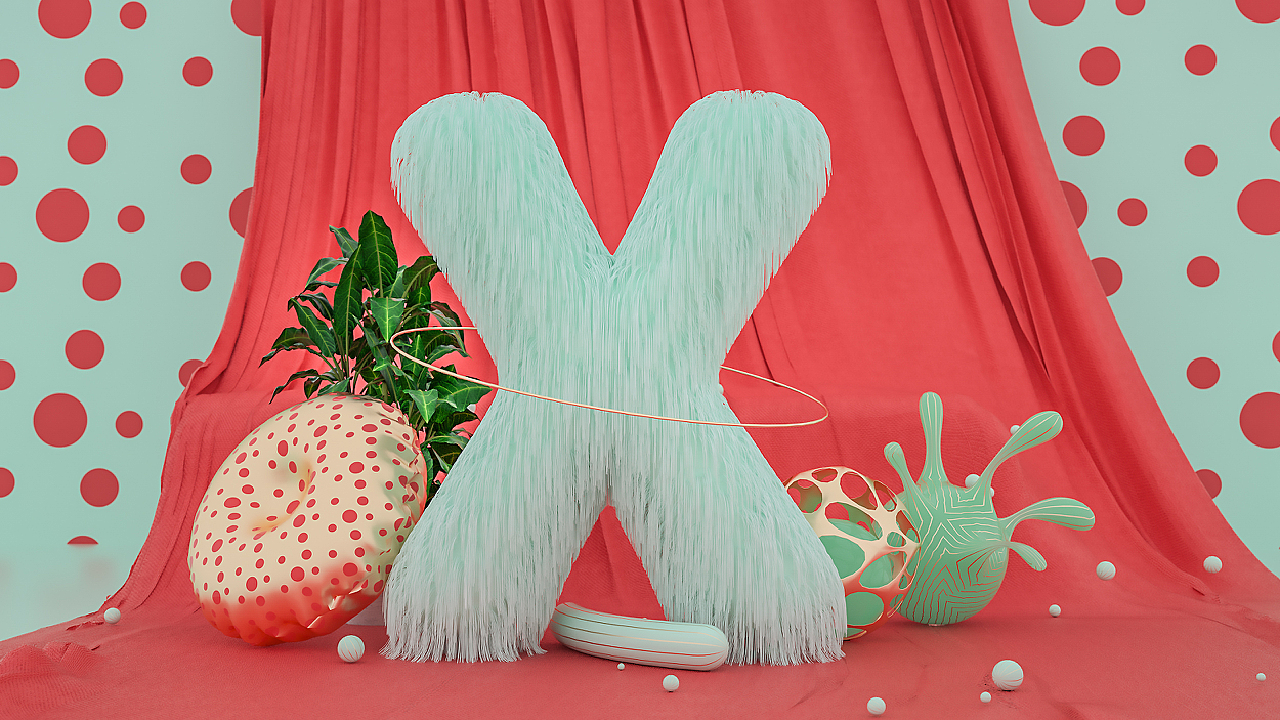 C4D制作26个字母
