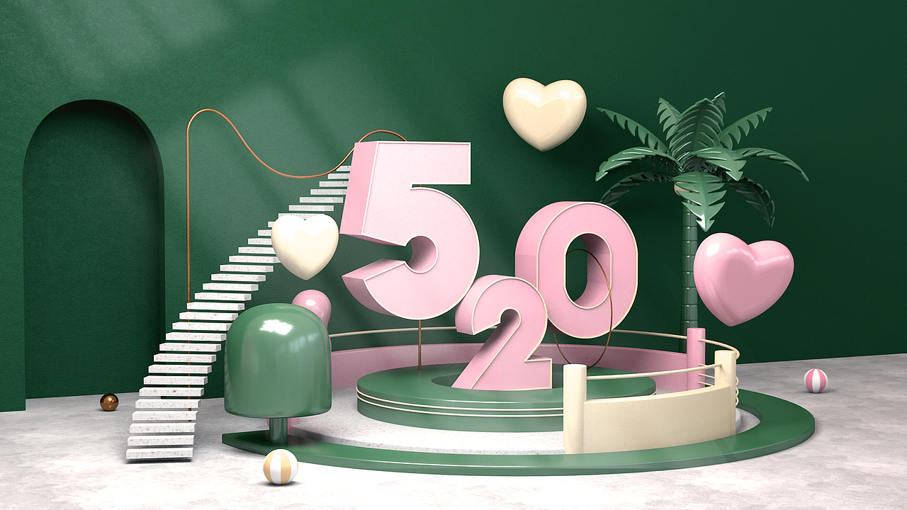 c4d电商活动场景