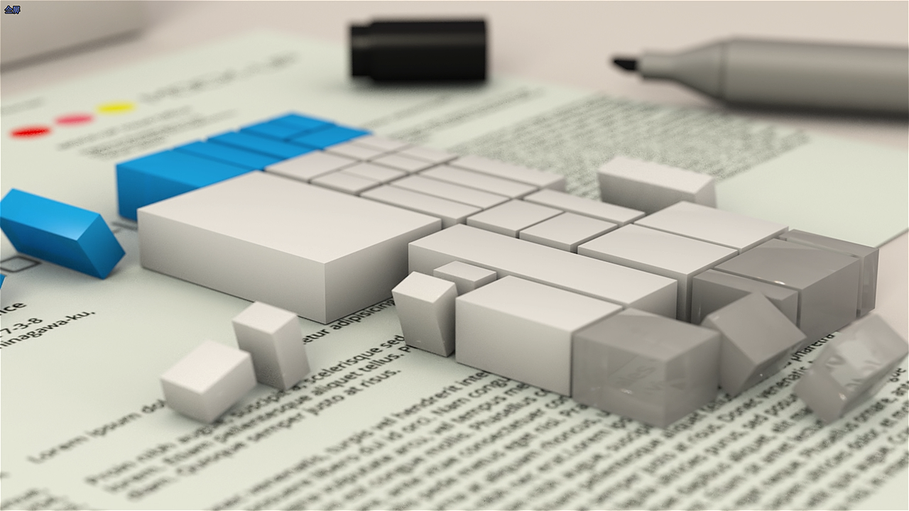 C4D临摹作品-微软广告 短片视频