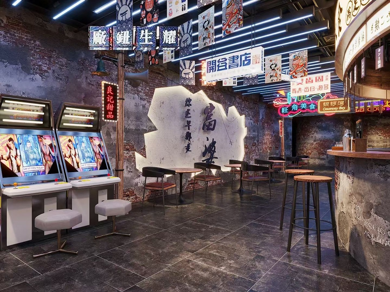 港风市集（图ZMzgwOTU0ODA0） - 商业空间设计 - 站酷设计师回家干甚原创素材 - 站酷ZCOOL