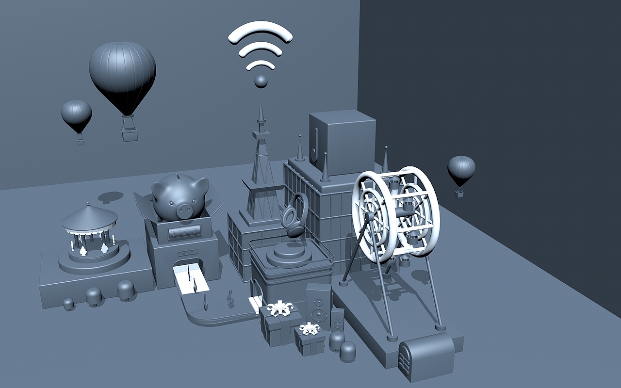 C4D简单建模（图ZMTgxMzAxMDg0） - 场景 - 站酷设计师喜羊羊爱平底锅原创素材 - 站酷ZCOOL