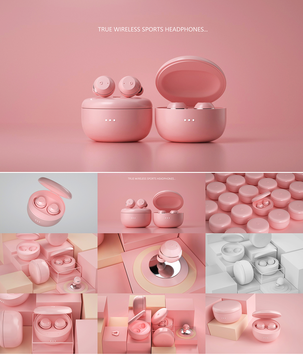 C4D+Octane渲染器的一组耳机产品的参考渲染练习（图ZMTkwODI5ODEy） - 其他 - 站酷设计师啊哦鹅一屋鱼原创素材 - 站酷ZCOOL