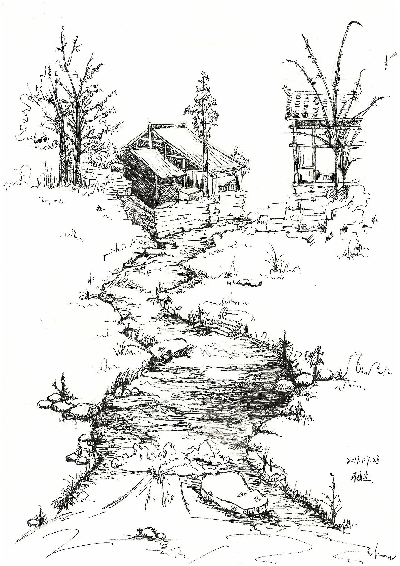 临摹| 风景速写