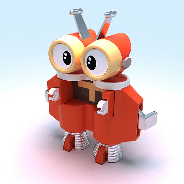 3d静帧作品:《铁甲小宝》的角色-飞翔机器人|三维|其他三维|deeka