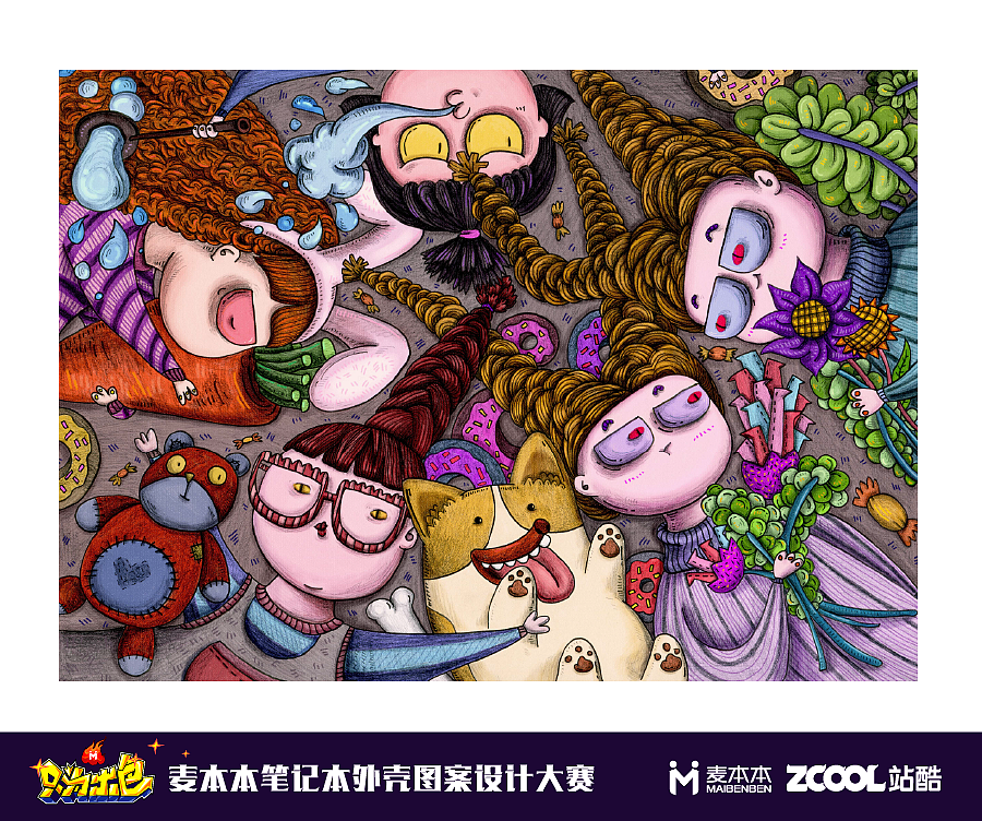 Girls & Corgi（图ZMTIwMTQwMzYw） - 图案 - 站酷设计师谢然然原创素材 - 站酷ZCOOL