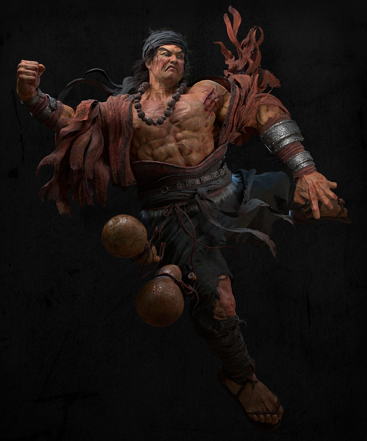 武松打虎_吴限明一-站酷zcool