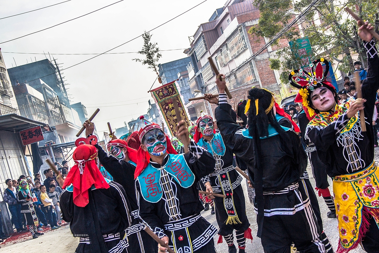 独特的潮汕文化“英歌舞”月屿和顺兴英歌队