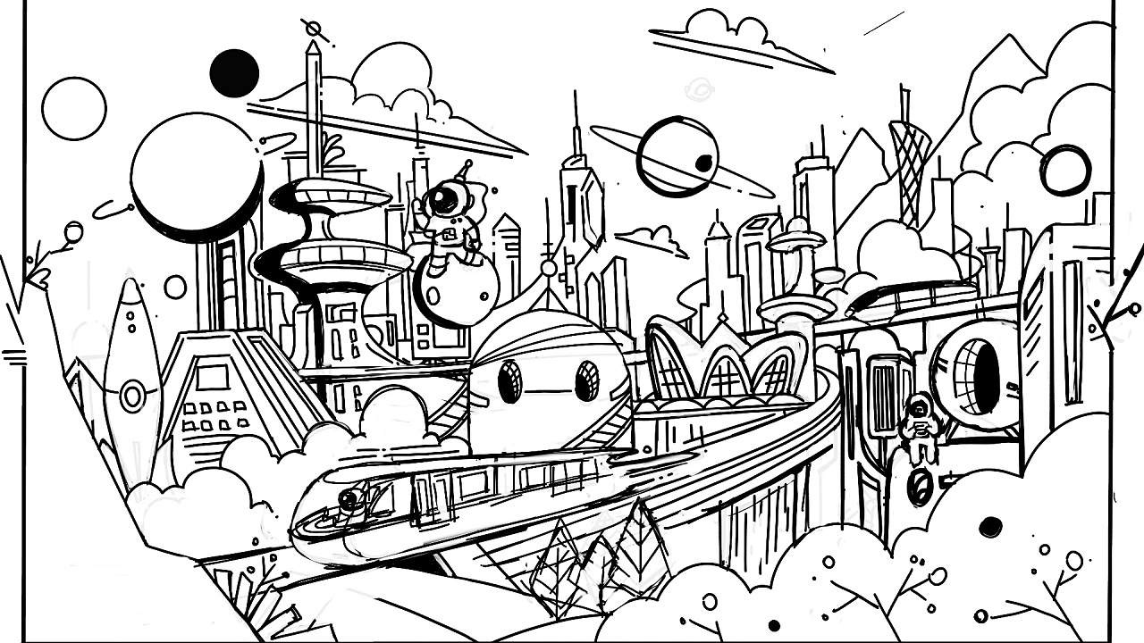 云端星球|插画|商业插画|力力凹 - 原创作品 - 站酷 (zcool)